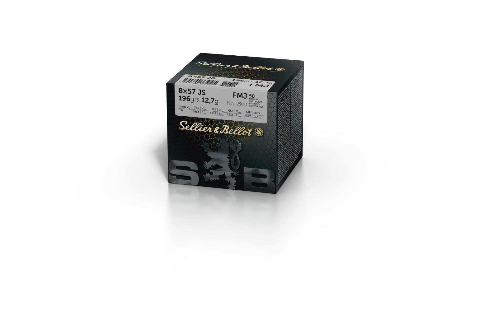 S&B 8x57JS FMJ 12,7g / 196gr (50ks)